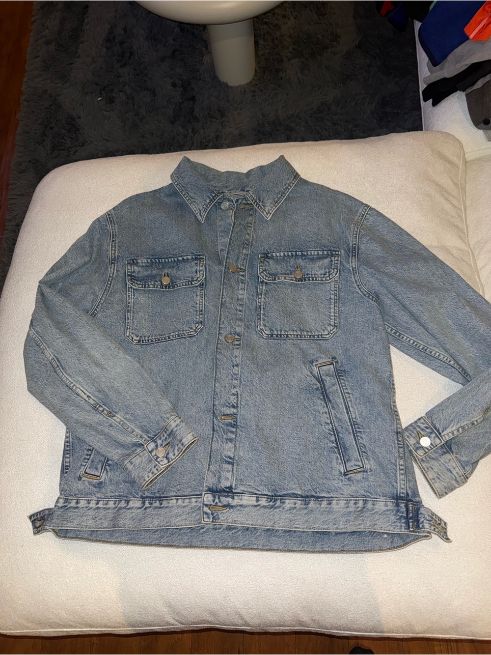 H&M Light Blue Denim Shirt Jacket